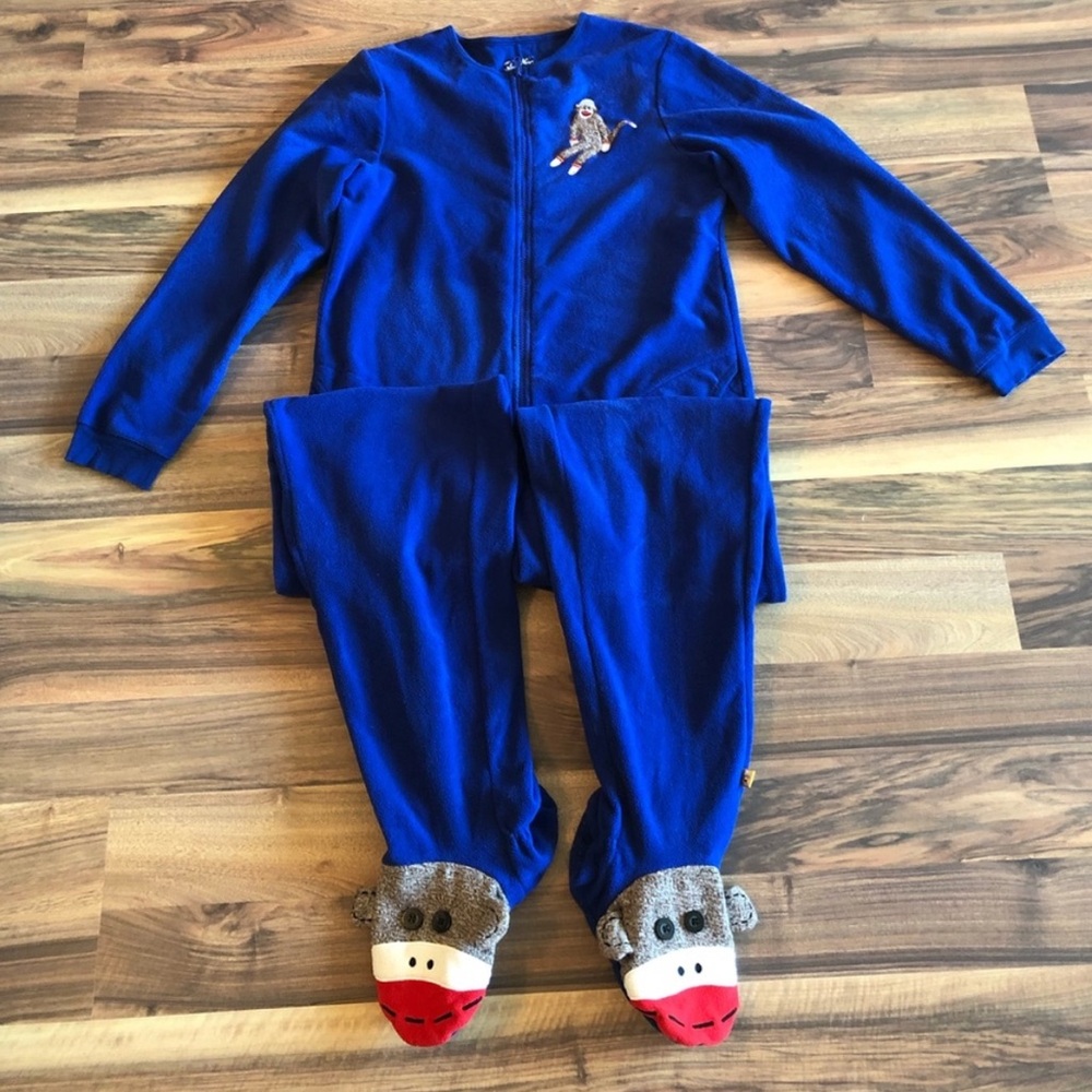 Nick & Nora sock monkey onesie